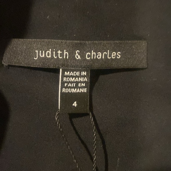 NWT Judith & Charles  Black Heirloom Midi Shirt Dress Size 4 $450 MSRP‎ - Picture 5 of 10